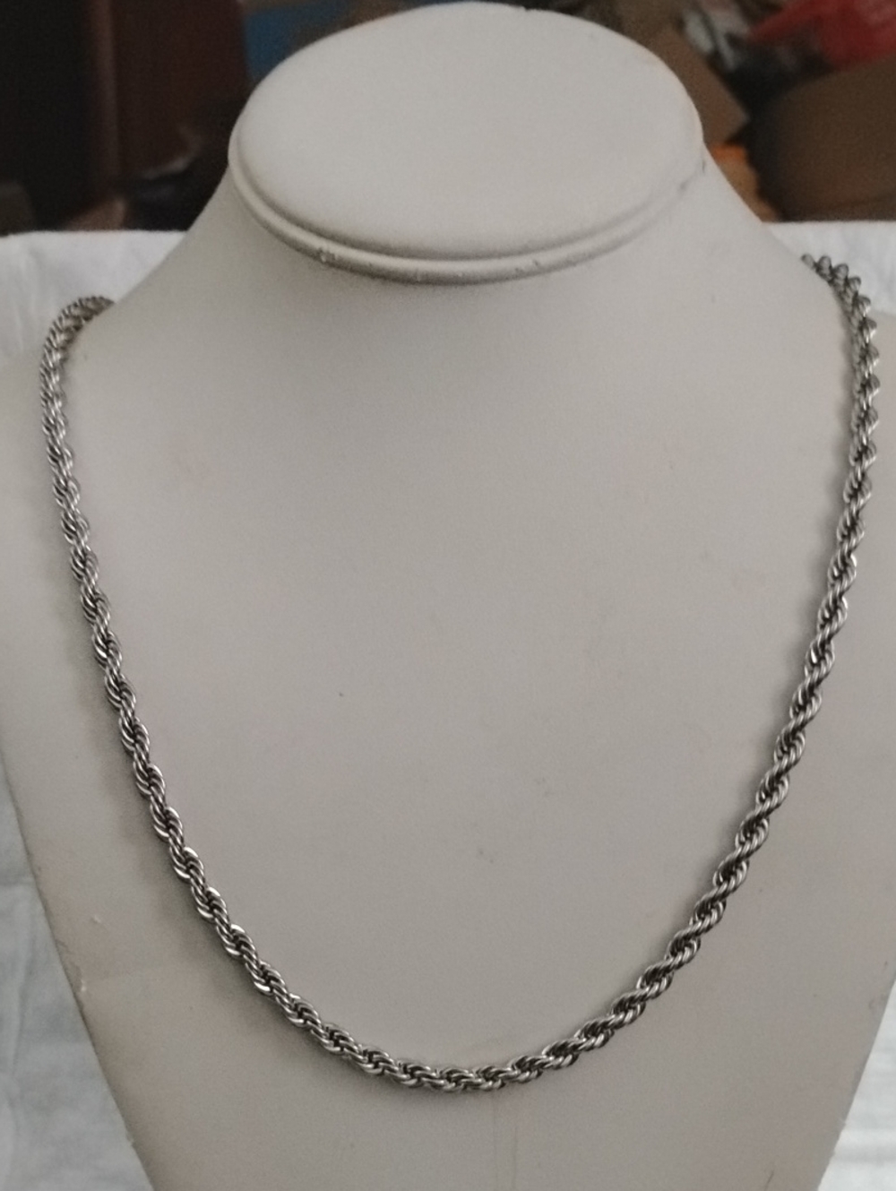 Steel by Design Rope Chain Necklace 24"